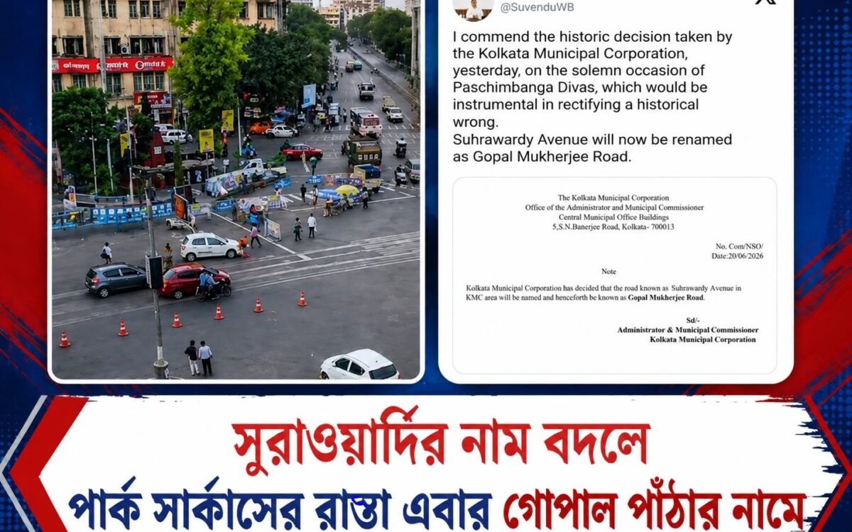 কলকাতায় গোপাল পাঁঠার নামে রাস্তা, সোরাবর্দি অ্যাভিনিউয়ের নাম বদলে এবার ‘গোপাল মুখার্জি রোড’